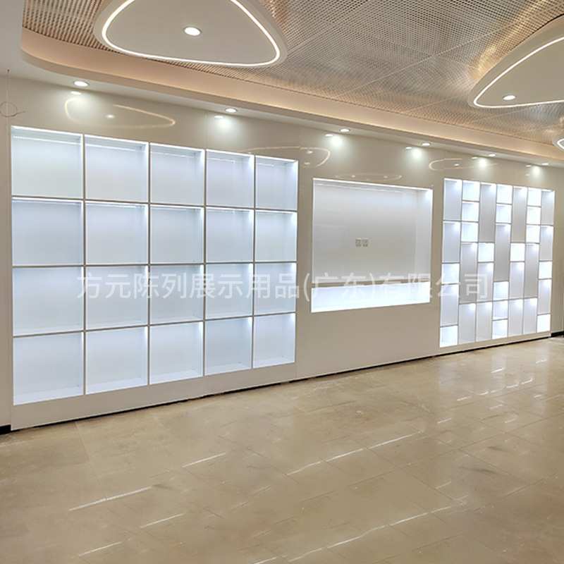 企业展厅墙面展柜设计公司会议厅样品间展览展示柜道具创意设计