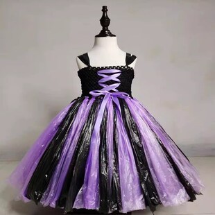 环保时装秀服装儿童走秀衣服幼儿园手工diy制作材料废物利用女孩