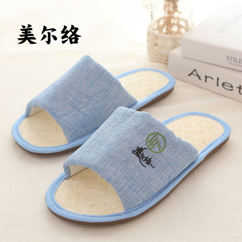春夏季丝瓜络情侣家居室内木地板静音家用拖鞋男女士厚底防滑凉拖