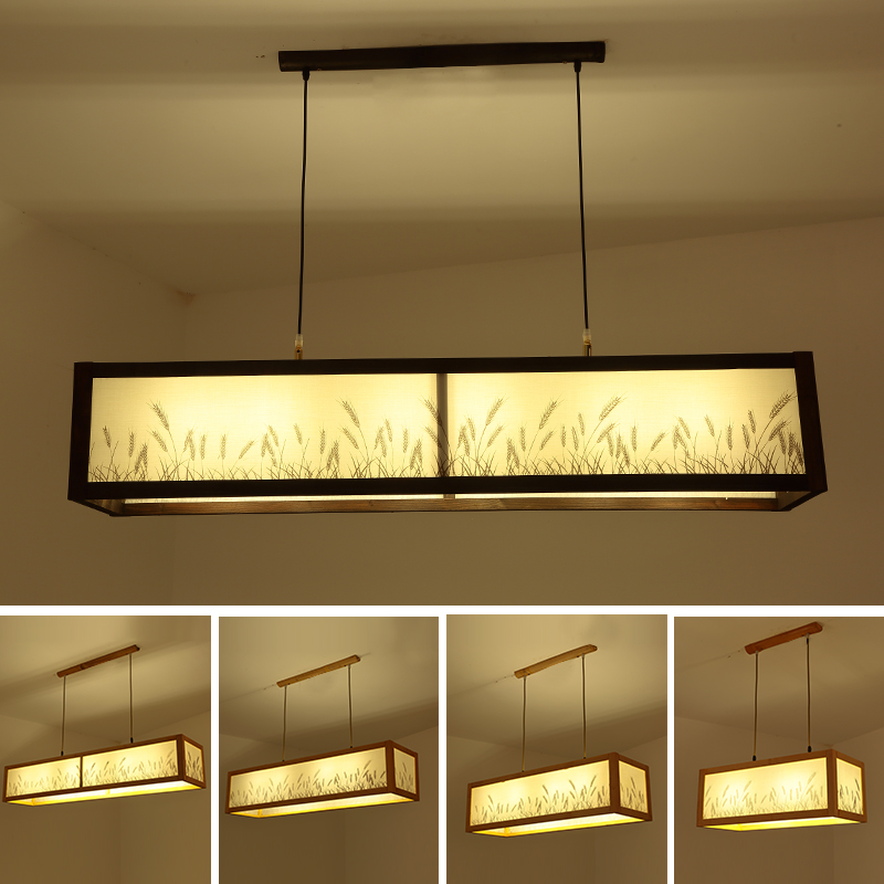 新中式吊灯复古竹艺禅意茶室日式民宿特色餐厅卧室吧台简约客厅灯