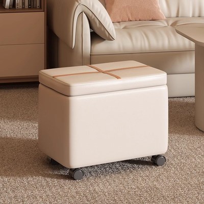 家用收纳凳子储物凳可坐简约小矮凳沙发凳长条可坐式门口换鞋凳子