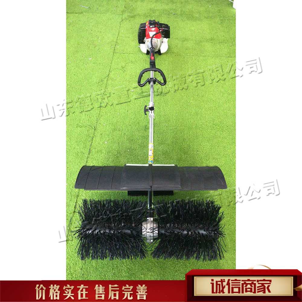 天然草皮移植设备 梳理草坪工具 人造草坪二冲程手提式汽油梳草机