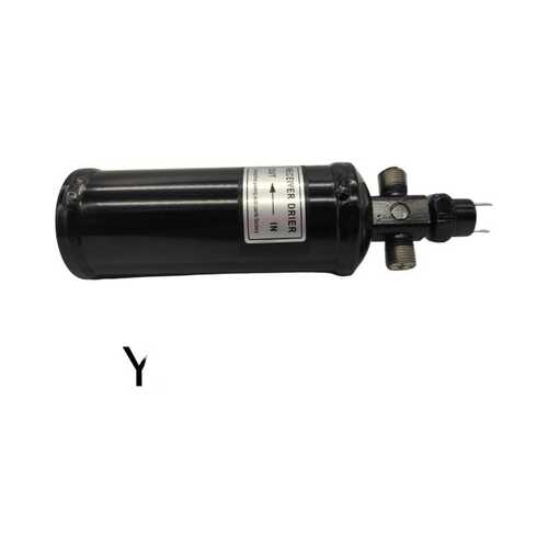 A/C Receiver Drier M16×1.5 | Top Valve & Side Glass | OE 60