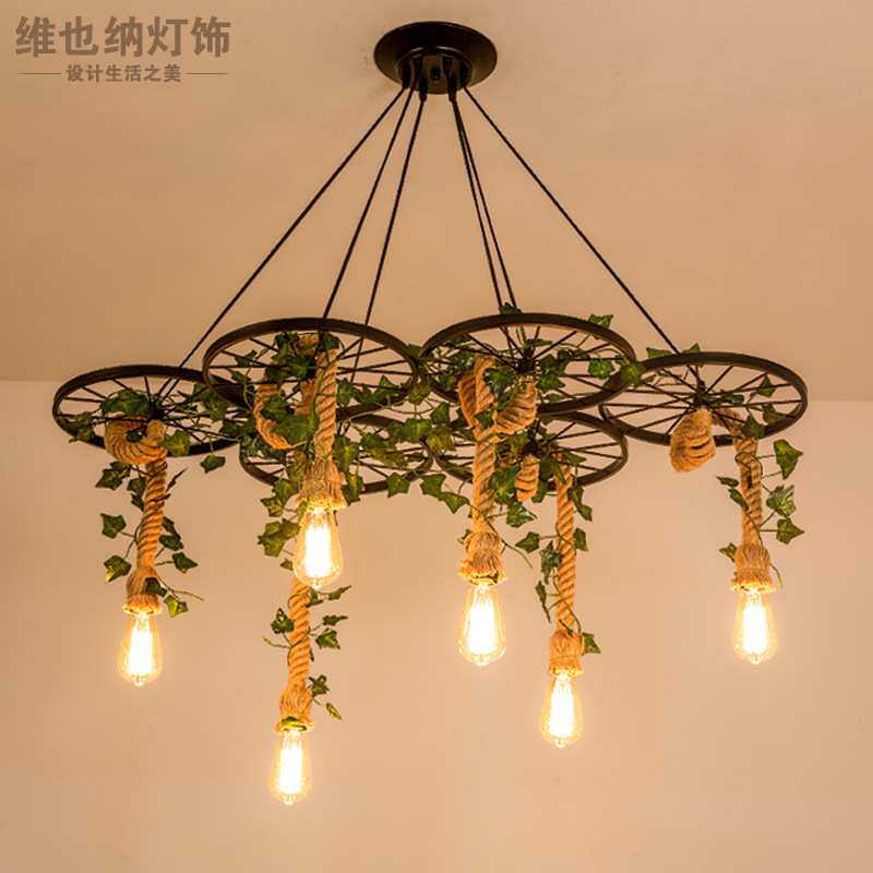 工业风植物吊灯音乐餐厅繁花酒吧清吧烧烤吧台火锅店绿植装饰灯具