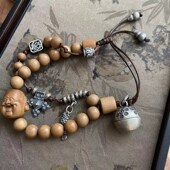 肖肖分享 925银老山大圆圆佛头手链573