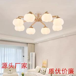北欧个性 餐厅实木灯具3019 简约原木客厅吸顶灯创意温馨卧室日式