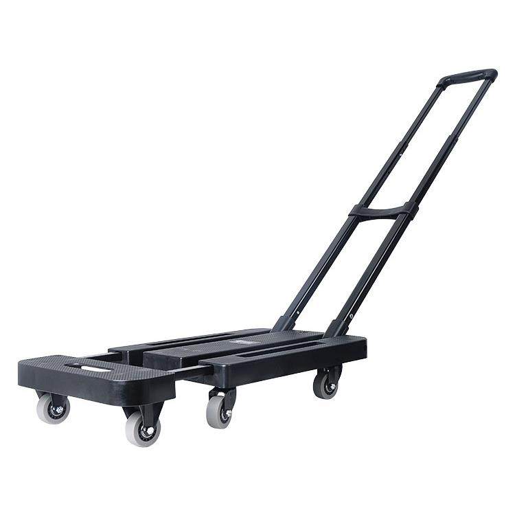 RI0T小拉车折叠推车轻便平板拖车万向轮手推车家用拉货拉行李小车