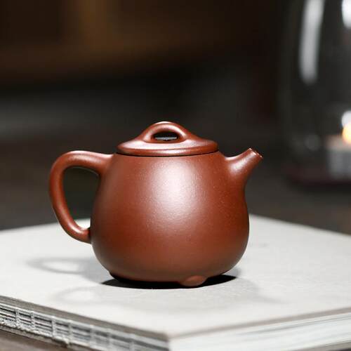 OF9D宜兴紫砂壶手工茶壶名家李晓璐套装茶具底槽清小高石瓢