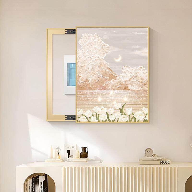 奶油风竖版电表箱装饰画肌理电配箱挂画轻奢高级感电闸箱遮挡壁画,自行车/骑行装备/零配件,更多零件/配件,淘宝优惠券,粉丝福利购,淘宝优惠卷