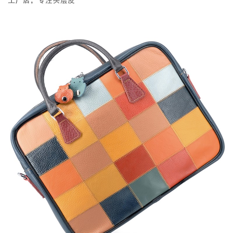 小圆象首层牛皮公文包真皮电脑包笔记本包平板包手提包时尚活力