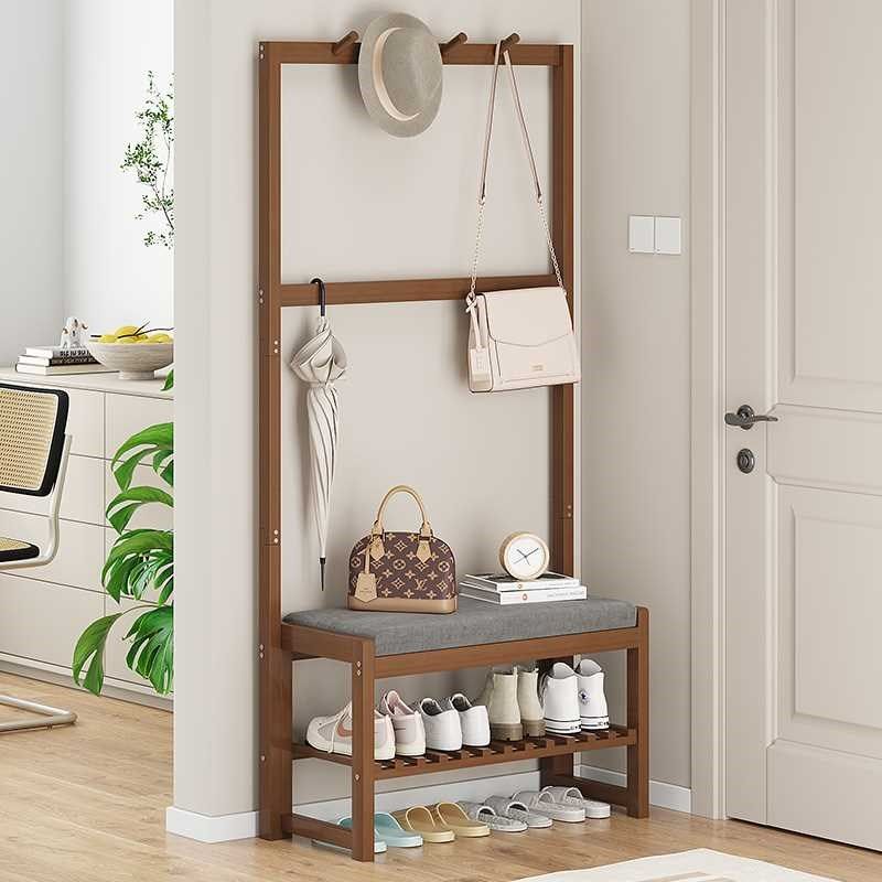 换鞋凳门口家用鞋架衣帽架一体式穿鞋F凳进门凳高级感入户鞋柜室,住宅家具,悬挂鞋架,淘宝优惠券,粉丝福利购,淘宝优惠卷