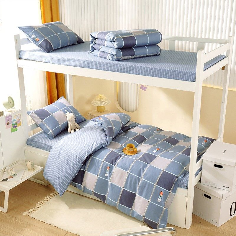 学生宿舍纯e棉三件套单人床大学生寝室床单人被子被套全棉纯棉保,床上用品,学生床品套件,淘宝优惠券,粉丝福利购,淘宝优惠卷