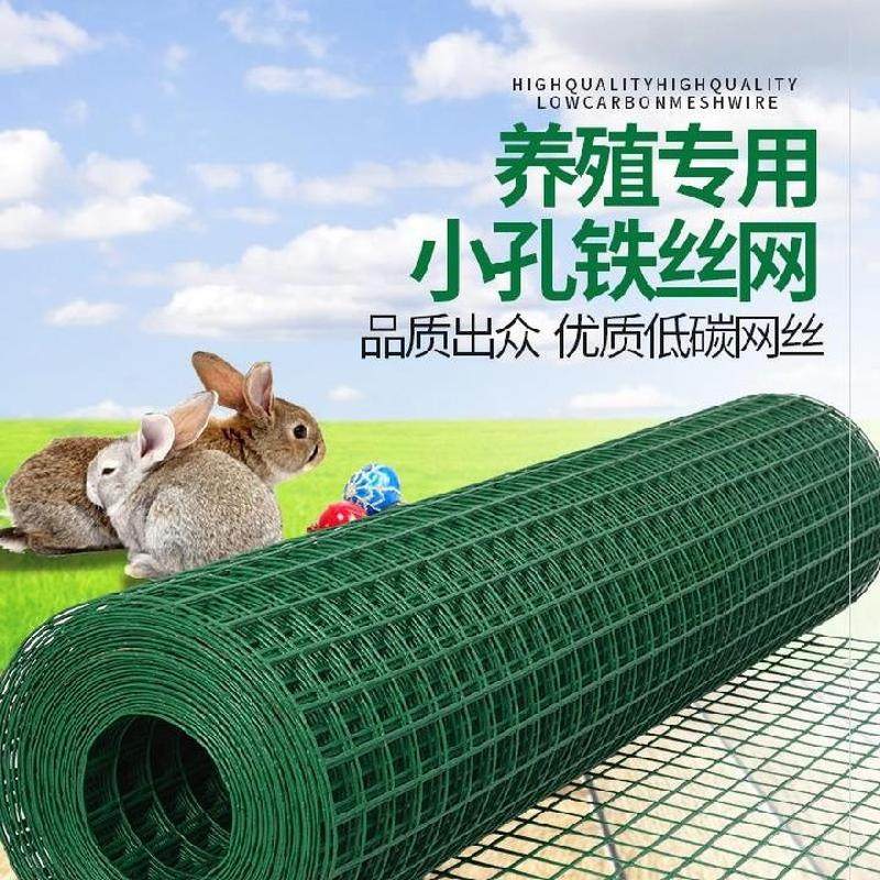 阳台钢丝防护网花园铁丝网绿色塑料网格围栏防爬户外X仓库河道货