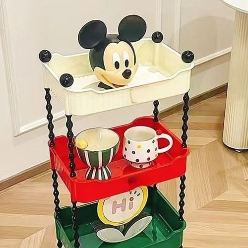 简约客厅可移动置物架家用储物小推车厨房浴室带轮子收纳储物架子