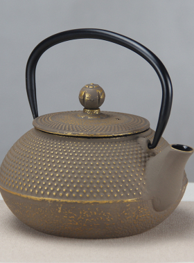 新中式茶室养生铸铁o壶家居客厅博古架摆件茶室酒柜装饰品乔迁礼