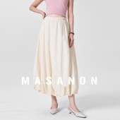 2025新款 夏装 无托腹时尚 孕妇半身裙夏季 花苞裙小个子长.款 夏天裙