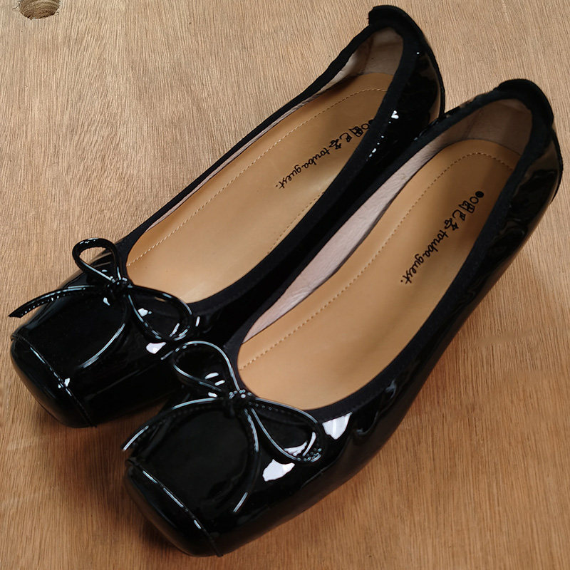 新款3厘米粗跟真皮软底奶奶单鞋中跟小码皮鞋浅口女鞋黑色芭蕾鞋,女鞋,浅口单鞋,淘宝优惠券,粉丝福利购,淘宝优惠卷