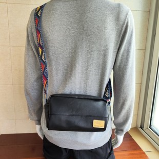 外贸英伦潮牌单肩男款皮包横款商务男包高质量复古男士商务斜挎包