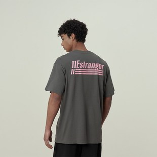 宽松复古T恤潮牌男女休闲 廓形运动背后logo印花短袖 11E 春夏经典