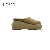 复古美拉德 磨砂皮厚底包头鞋 2024秋冬柔软轻便潮流一脚蹬半拖