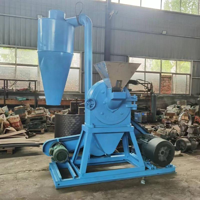 700大产量麸皮稻谷壳粉碎机工业化工料粉碎机齿盘式中药渣粉碎机