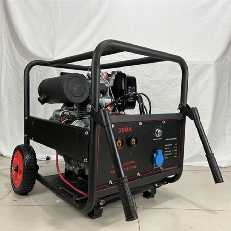 新款直流22f0V野外工地5千瓦发电电焊机 框架式160A自发电电焊机