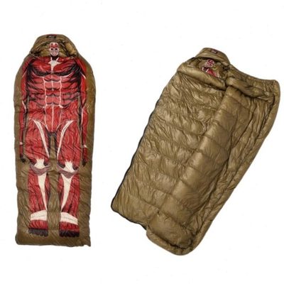 进击的巨人动漫周边超大型巨人睡袋单人防寒保暖加厚睡袋XE29