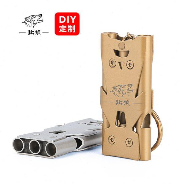 北狼不锈钢爆音口哨户外求生哨子超高音频专业训鸟哨EDC工具/0612,户外/登山/野营/旅行用品,求生哨,淘宝优惠券,粉丝福利购,淘宝优惠卷