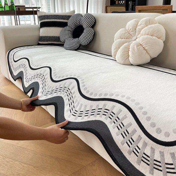 直排沙发垫2025新款四季通用异形一片式高级感皮沙发盖布套罩坐垫,居家布艺,沙发垫,淘宝优惠券,粉丝福利购,淘宝优惠卷