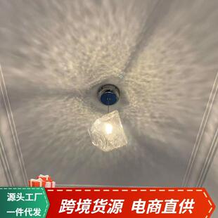 创意网红冰块过道走廊小吊灯现代入户阳台玄关石头造型氛围灯具