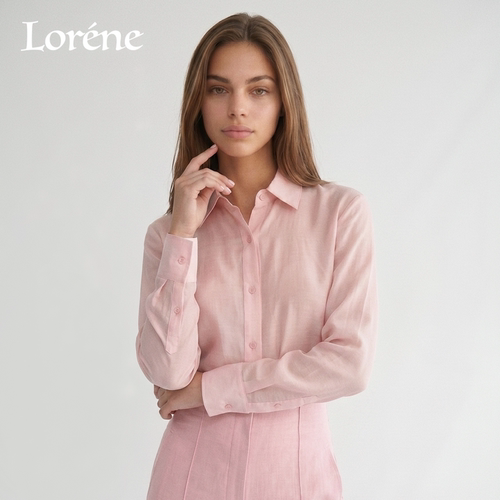 Lorene衬衫女莱赛尔长袖衬衫