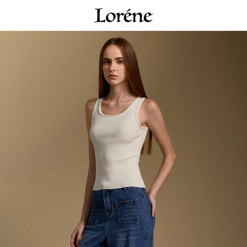 Lorene羊毛背心女打底衫吊带