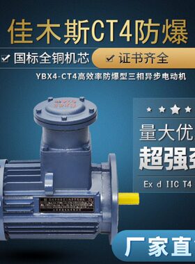 佳木斯CT4防爆隔爆型三相电动机3 4 11 15 22 30 37 45 55KW千瓦