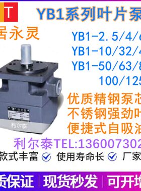 叶片泵YB1-2.5/4/6/10/32/40/50/63/100/80/125仙居永灵YBD-4/10