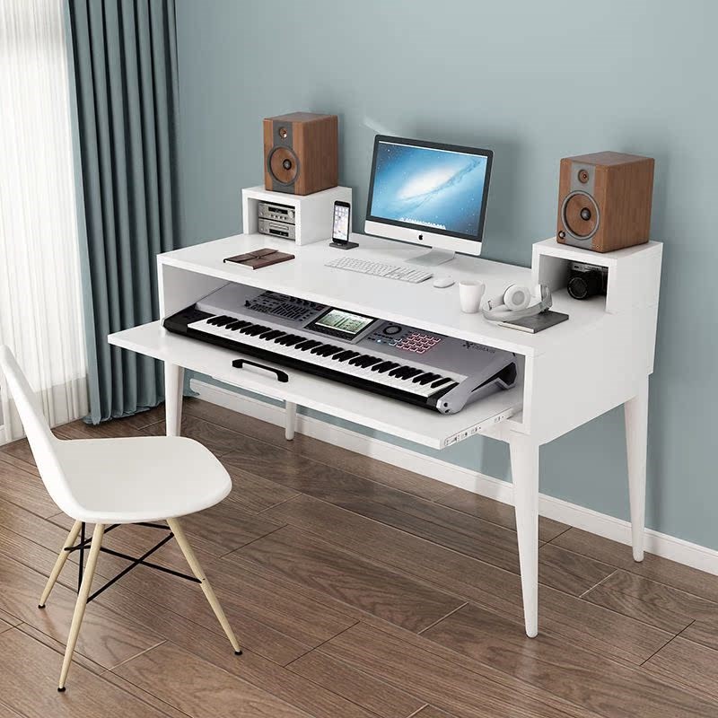 现代简约琴桌电子琴多功能调音台A琴桌编曲工作台经济型录音棚家