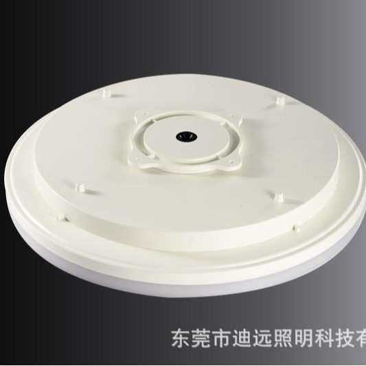 轻薄LED吸顶灯IP66防水防尘防虫IK10可调光亚克力奶白灯罩圆形灯
