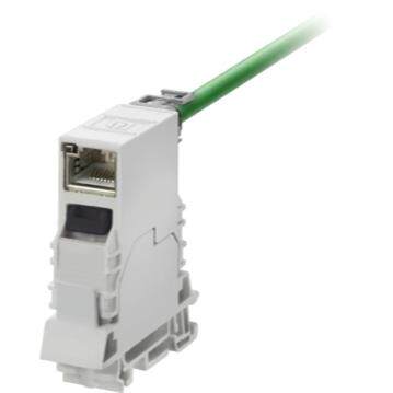 魏德米勒导轨网络接头IE-TO-RJ45-FJ-B 8946940000
