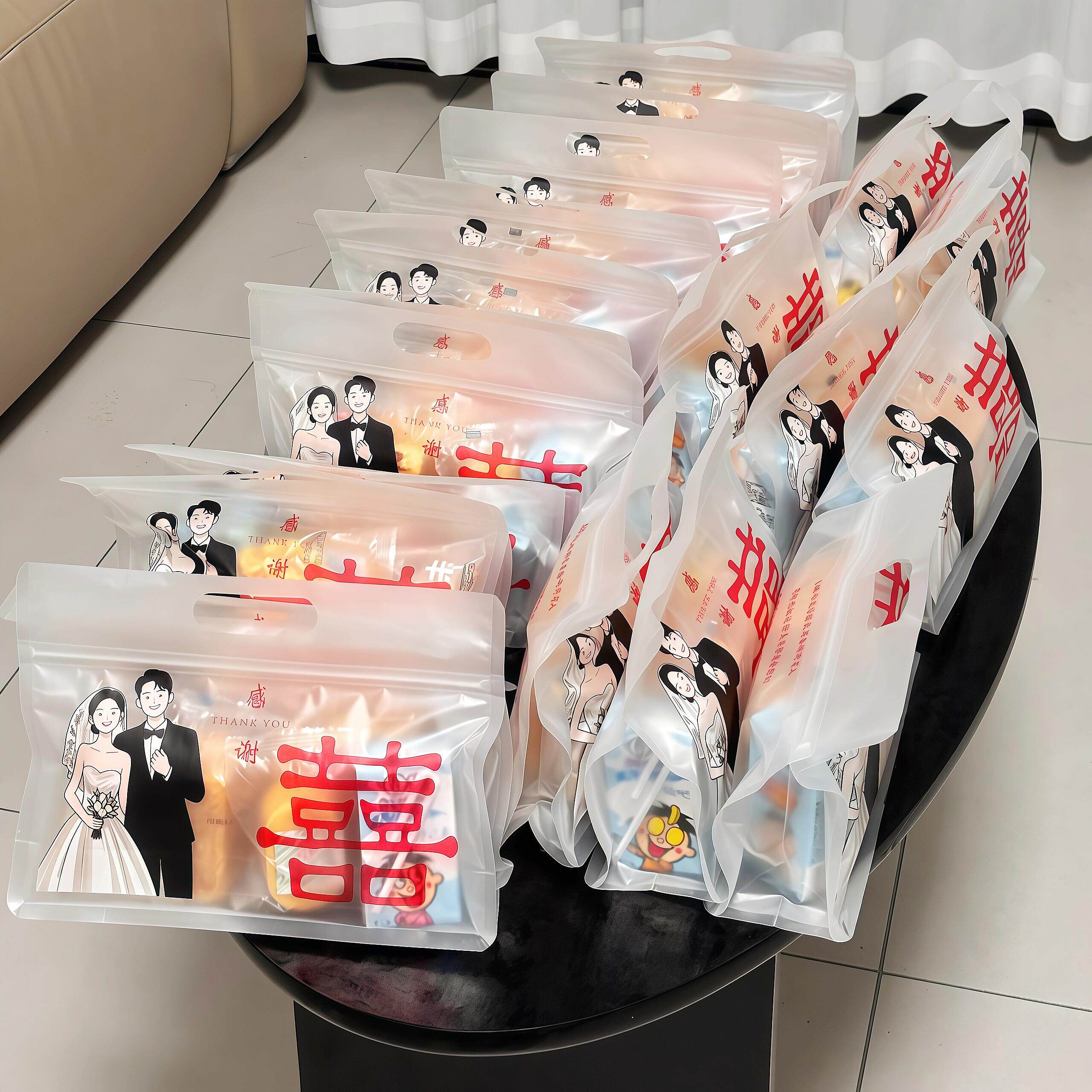 备婚好物｜结婚早餐袋食品级婚礼早餐包点心手提袋喜糖袋伴手礼袋
