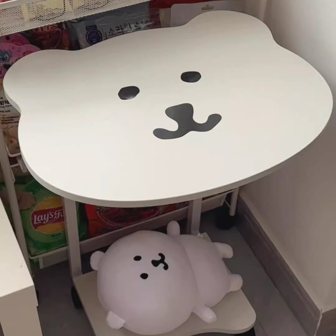 自嘲熊桌子简易出租屋卡通可爱床边桌客厅家用可移动简约沙发边几