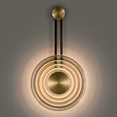 后现代简单创意装 饰灯北欧简约卧室床头酒店走廊玻璃钟表造型壁灯