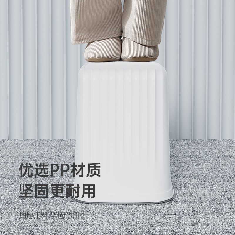 垃圾桶家用大容量客厅厨房卧室轻奢F风带压圈垃圾筒大号卫生间厕