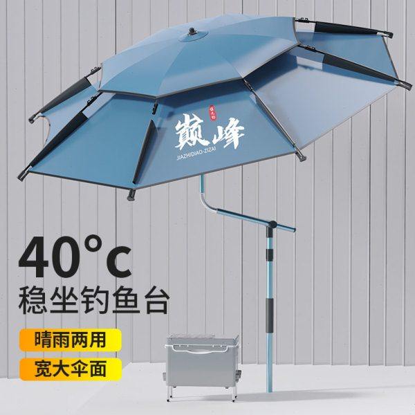 钓伞2024新款钓鱼伞大钓伞遮阳伞万向拐杖伞钓鱼专用雨伞