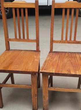 怀旧老物件老椅子凳子老式农村旧家C具实木小板凳民俗复古摆件装