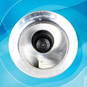 涡轮风机 新风排尘空气净货器专用风扇配件 450 后向型离心风机