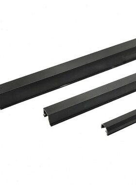 工业铝型材玻璃卡条U型槽条黑色6U8U10U槽6槽8槽10