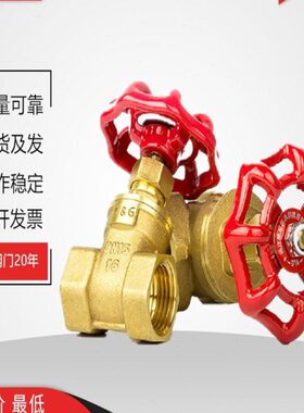 铜闸阀VG华龙巨水Z15W-16T丝扣水管空调暖气水表前PPR20闸门开关