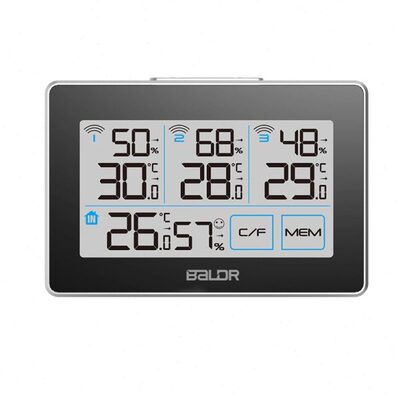 爆款家用电子温湿度计一拖三四个温度湿度显示家用温湿度计包邮