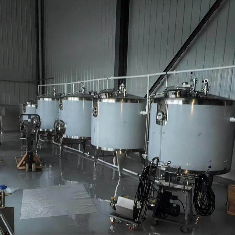 葡萄酒酿造成套设备 带除梗破碎机+橡木桶发酵罐+硅藻土过滤机
