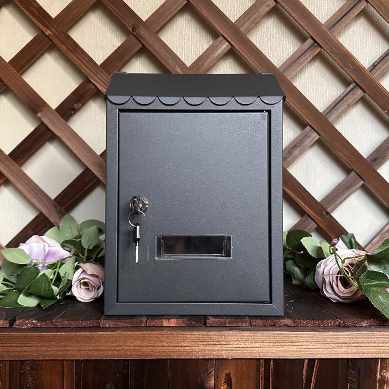 S588欧式庭院别墅家用挂墙邮箱信报箱信箱室外防雨壁挂邮筒意