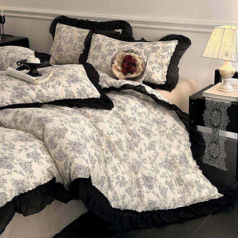 法式复古全棉床上用品四件套纯棉公主花边被套轻奢床品被套床单笠,自行车/骑行装备/零配件,更多零件/配件,淘宝优惠券,粉丝福利购,淘宝优惠卷